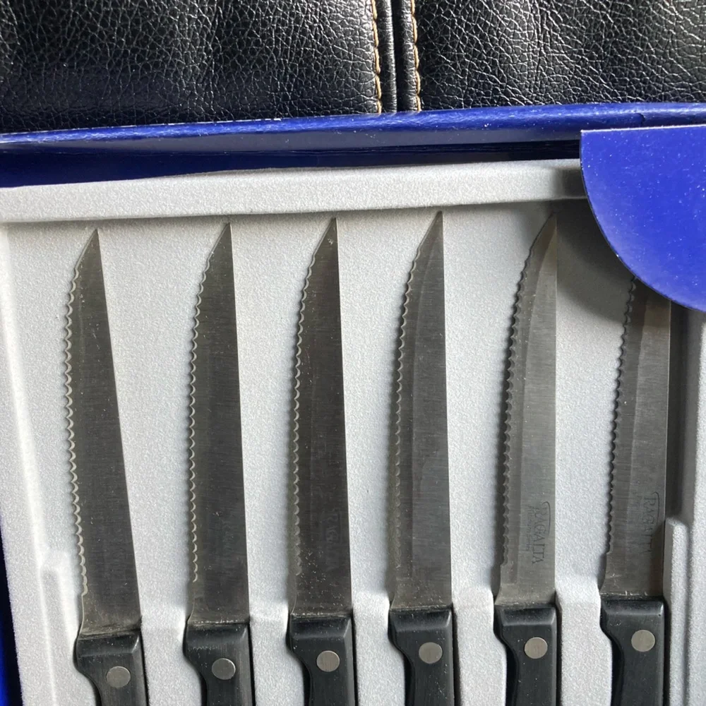 Ragalta Platinum Series 6 Piece Stainless Steel Deluxe Steak Knife Set